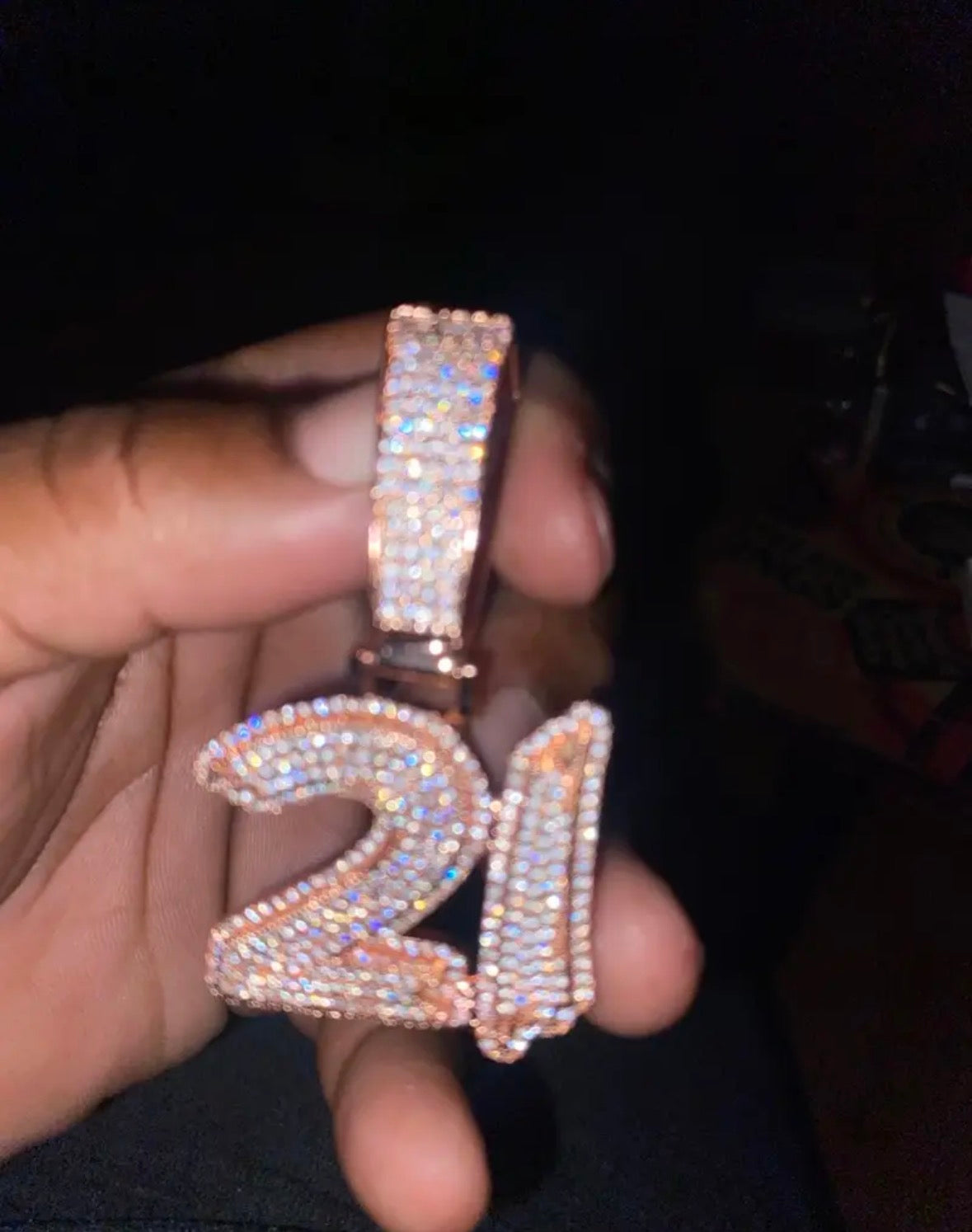 Graffiti lettering custom pendant