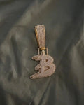Graffiti lettering custom pendant